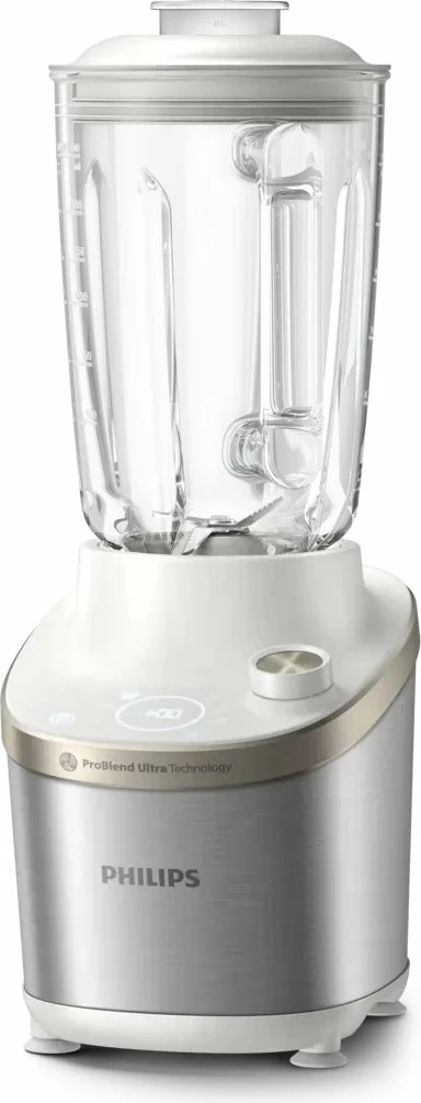 Blender Philips HR3760/01, 1500W, 2L gotë qelqi, 12 shpejtësi, ProBlend Ultra, bardhë