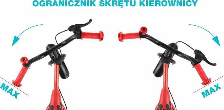 Bicikletë balanci Milly Mally Dragon Candy 10\" me fren, deri 20 kg, rozë