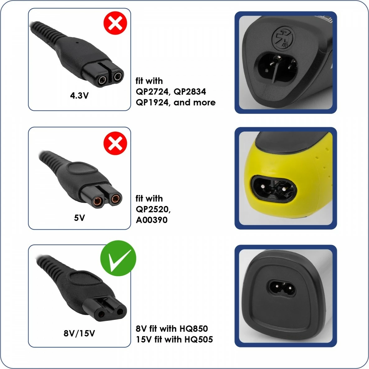 Adapter rryme AKYGA AK-PD-16 8V 100mA 0.8W kabllo 1.2m i zi