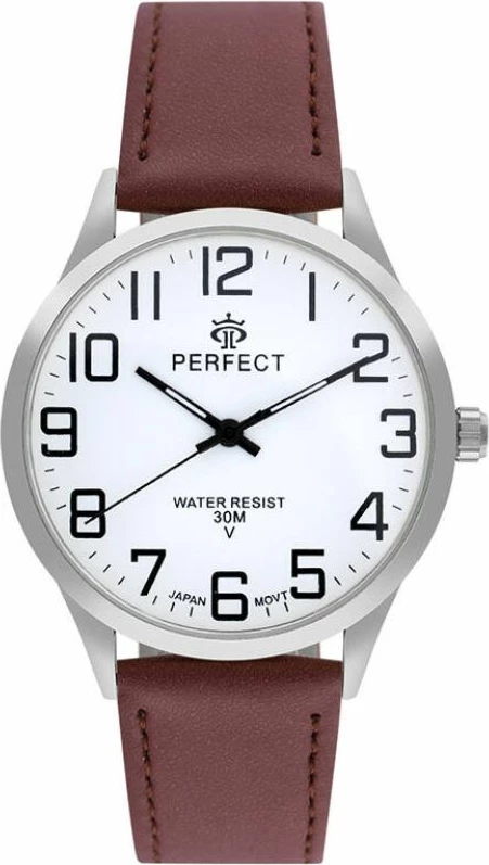 Orë dore meshkuj PERFECT GXB452-02, kafe