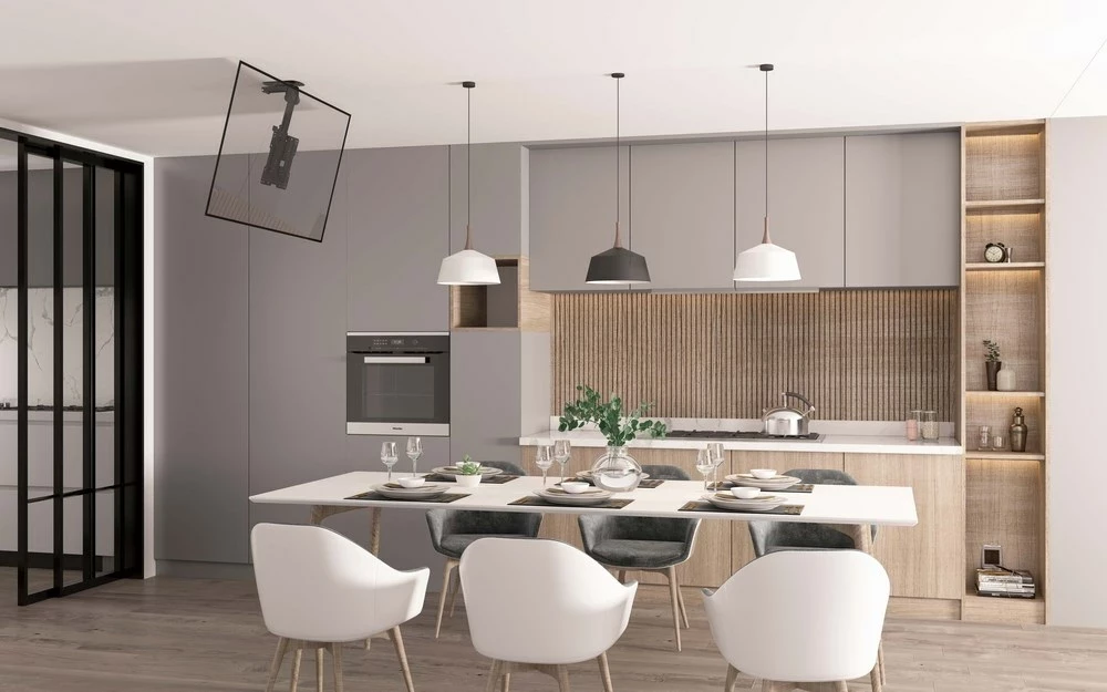 Mbajtës tavani për TV/monitor Gembird CM-43ST-01, 19-43 inç, i zi