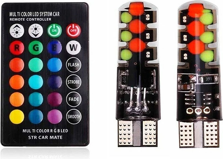 Lampa Led 12v Me Kontroller Rgb T10
