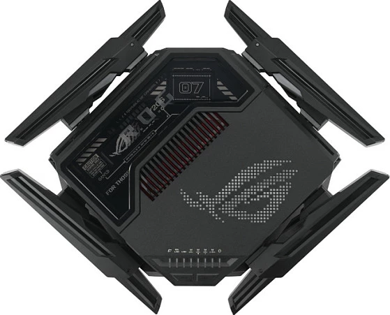 Router gaming ASUS ROG Rapture GT-BE98, Wi‑Fi 7 Quad‑Band, 2x 10GbE, 6 porte LAN, i zi