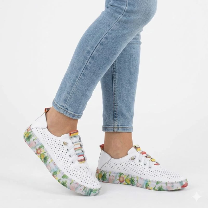 Këpucë të ulëta femra Artiker 58C0597, të bardha