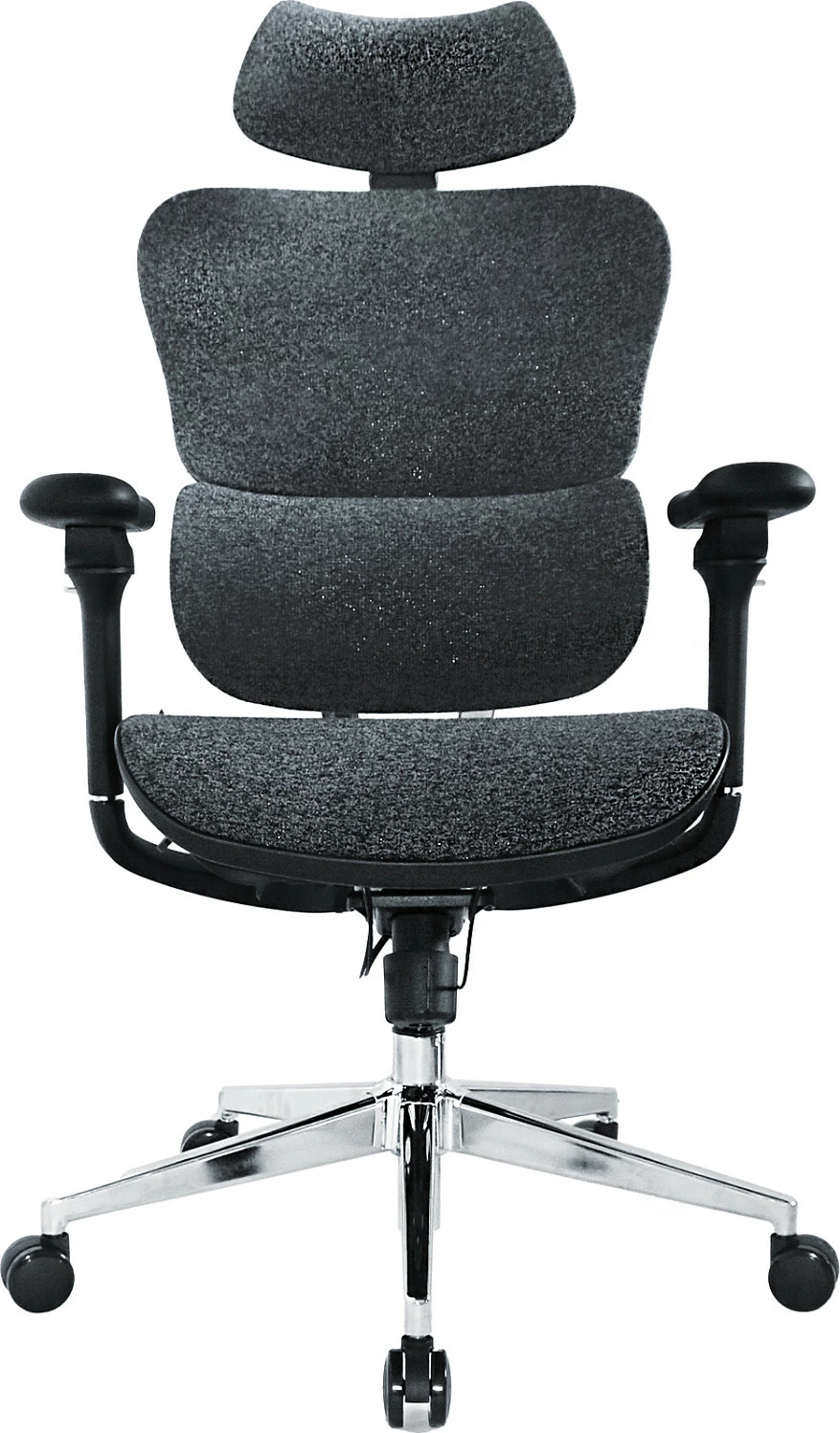 Karrige zyre ergonomike EQUIP Lite, me mbështetëse koke dhe krahësh 3D, 150 kg, blu/zezë