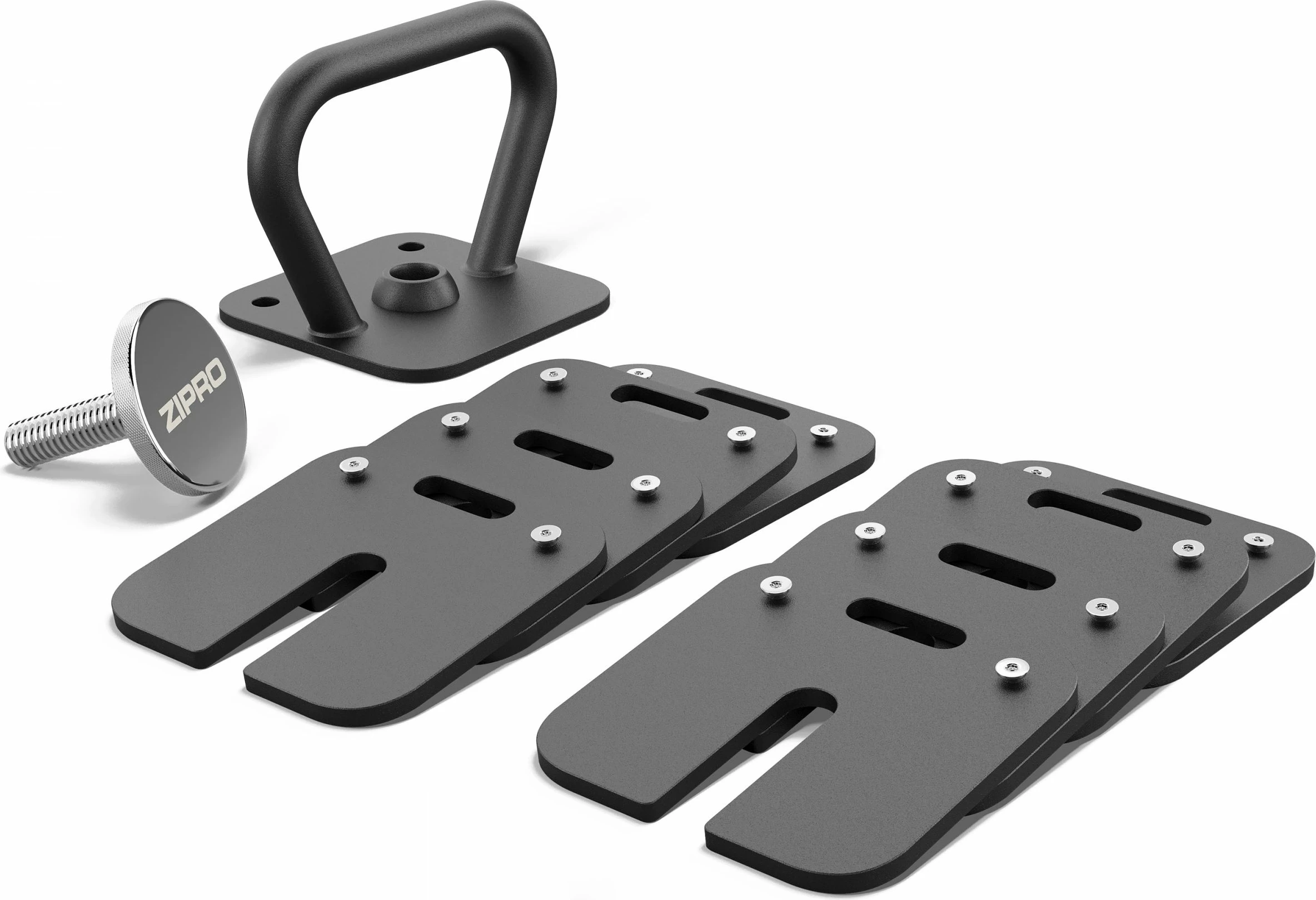 Kettlebell Zipro Square, peshë e rregullueshme deri 19 kg, e zezë