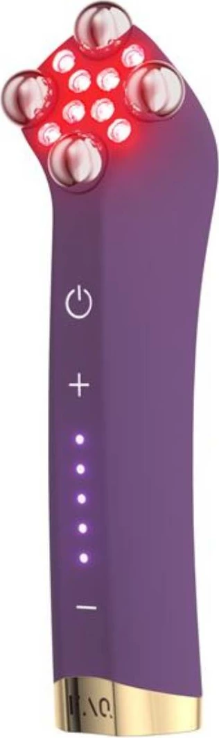 Pajisje rejuvenimi FAQ 401 me mikrorryma, drita LED kuqe/kaltër, masazh T-Sonic, AI adaptuese, USB rikarikueshme, vjollcë