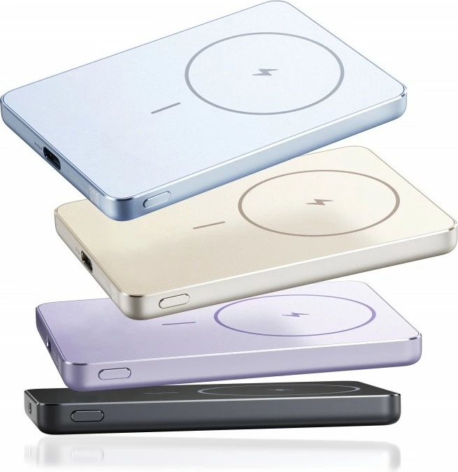 Power bank magnetik super i hollë, XIAOMI, 71821, 5000 mAh, USB-C 1x, 3A 5V, blu