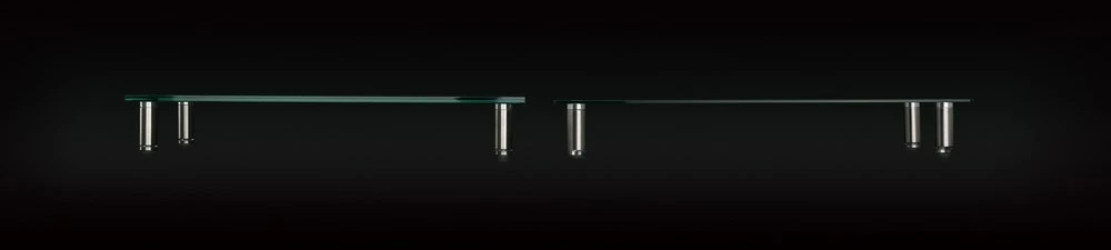 Mbajtëse monitori Gembird MS-TABLE-GM-01, xham i temperuar, e zezë