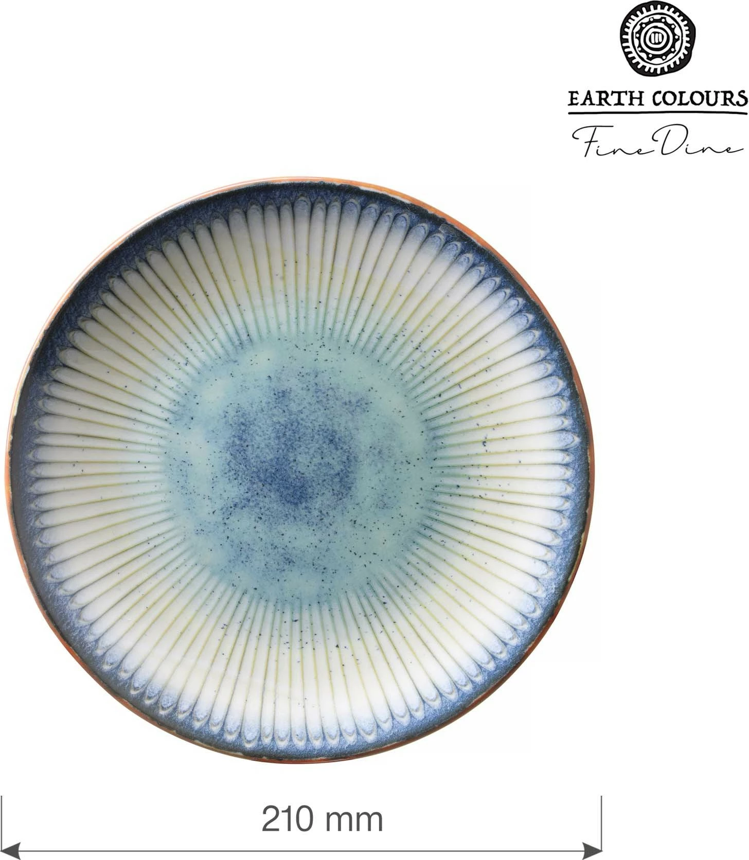 Pjatë e sheshtë Fine Dine Galaxy Ø300 mm, blu, set 6 copë