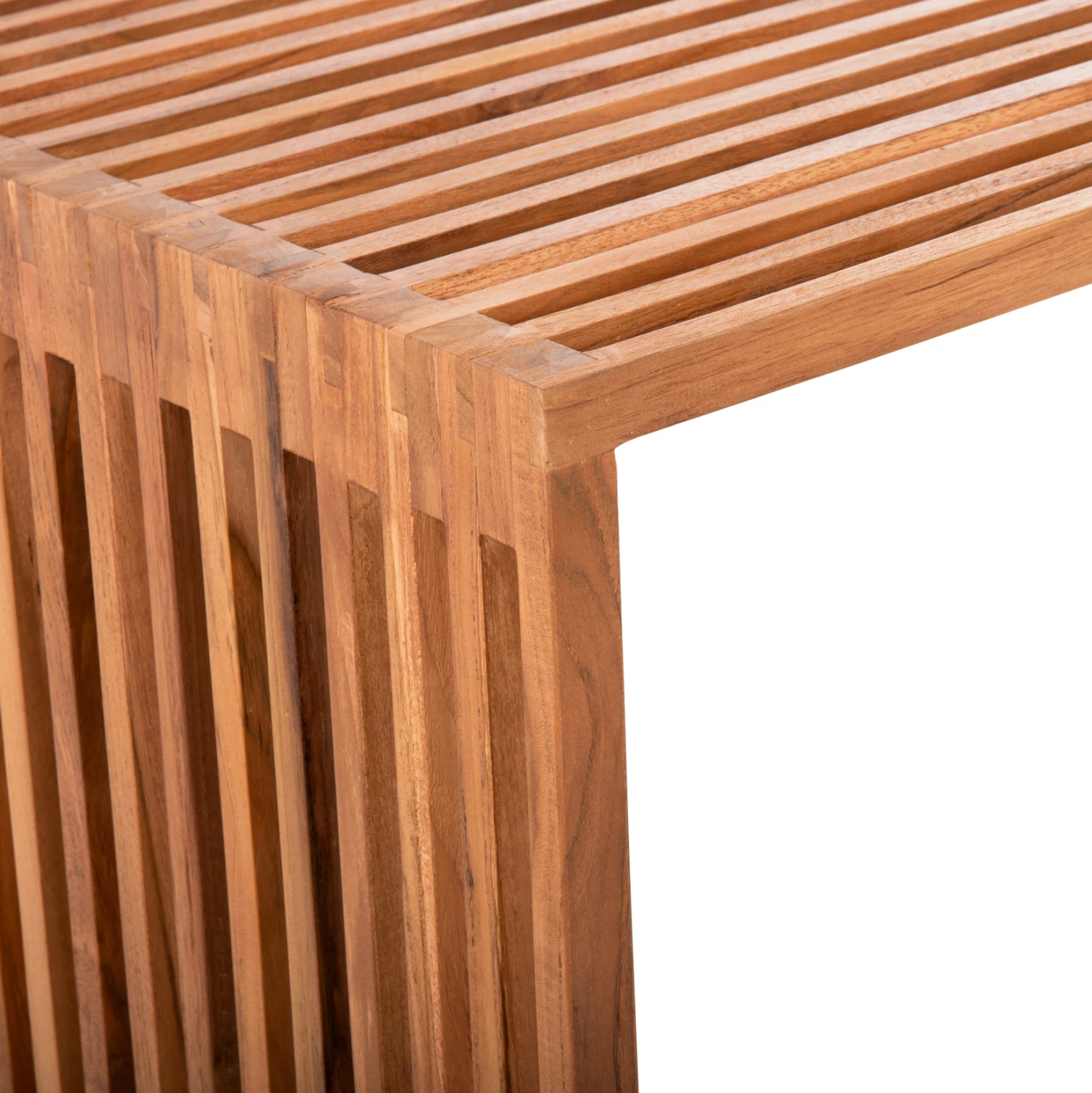 Tavolinë kafeje NYA, dru tik, ngjyrë natyrale, FH9568, 100x50x45H cm