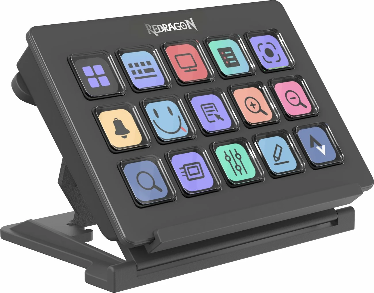 Panel kontrolli për streaming Redragon SS-550 Stream Station, 15 butona LCD, USB, i zi