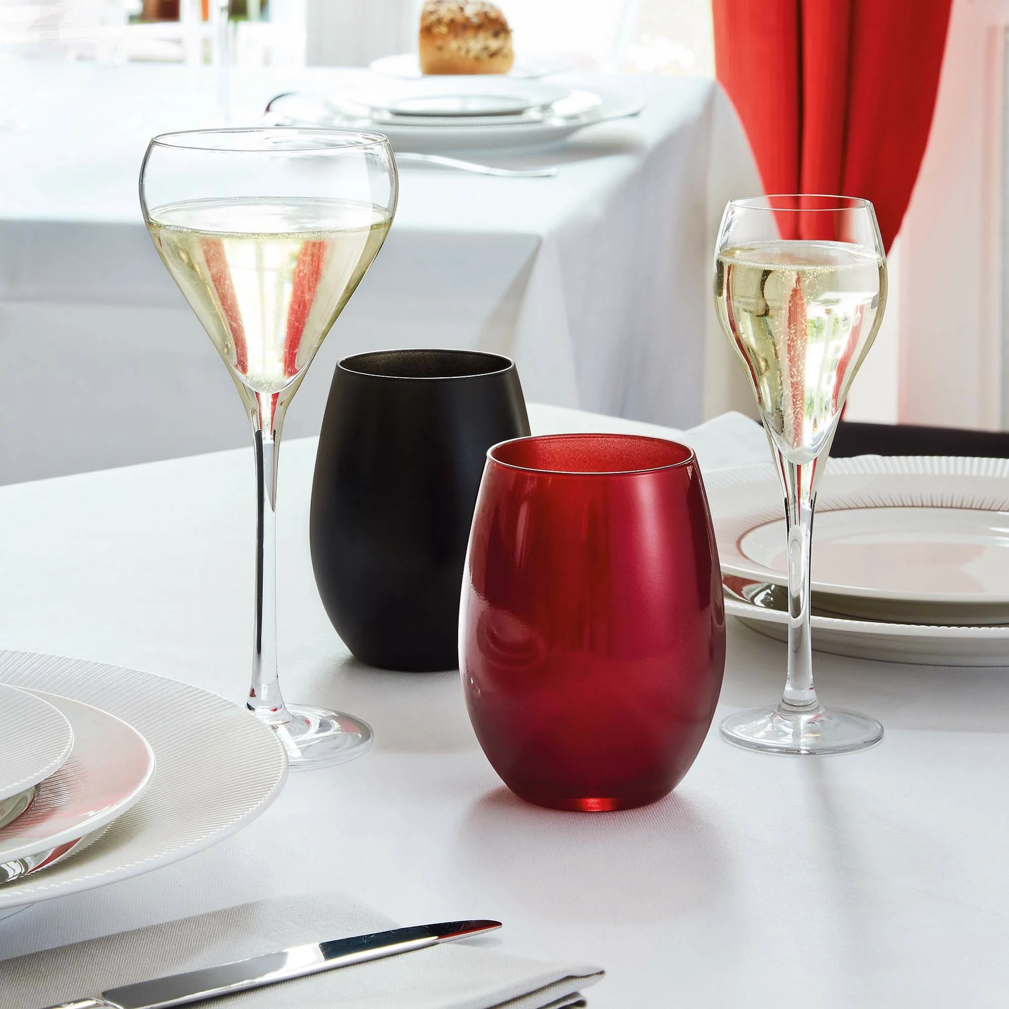 Gotë shampanje Arcoroc Brio Flute 160 ml, transparente, set 6 copë