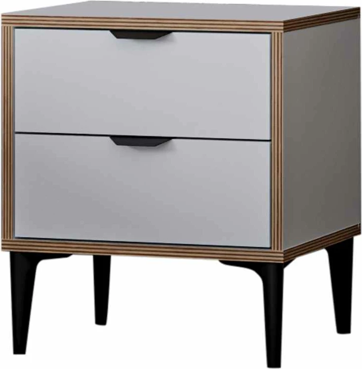 Komodinë natës Skye Decor, Arden, e bardhë