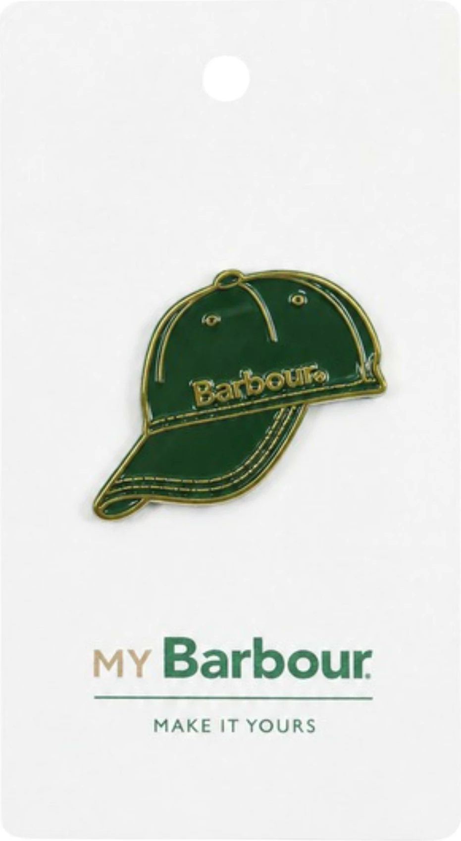 Distinktiv pin Barbour 262MUMB0058 për meshkuj, i gjelbër/ari