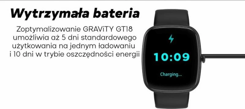Smartwatch për meshkuj Gravity, portokalli
