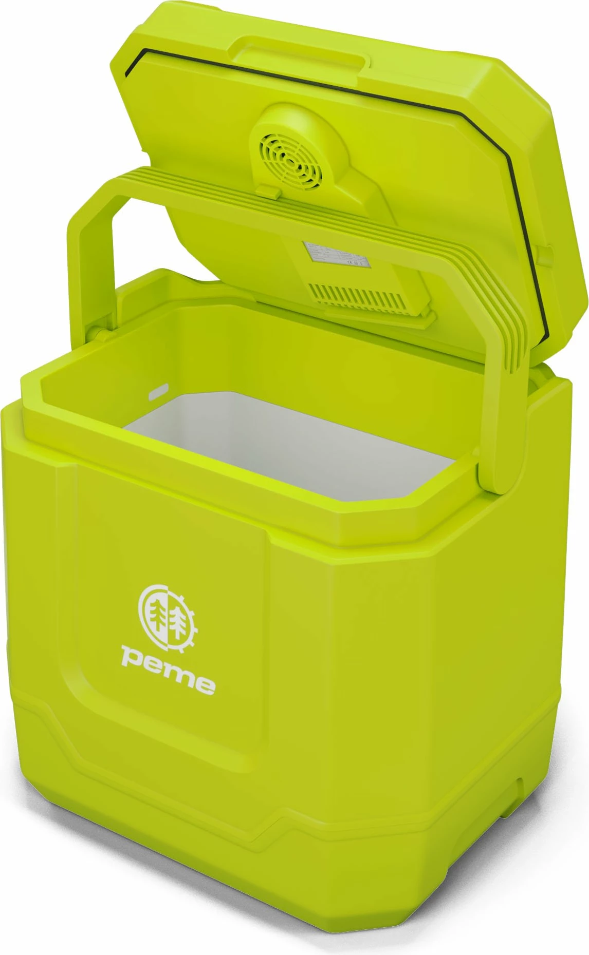 Frigorifer portativ Peme Trip 31.5 L, me ftohje/ngrohje, Bluetooth altoparlant, USB, AC/DC, i gjelbër