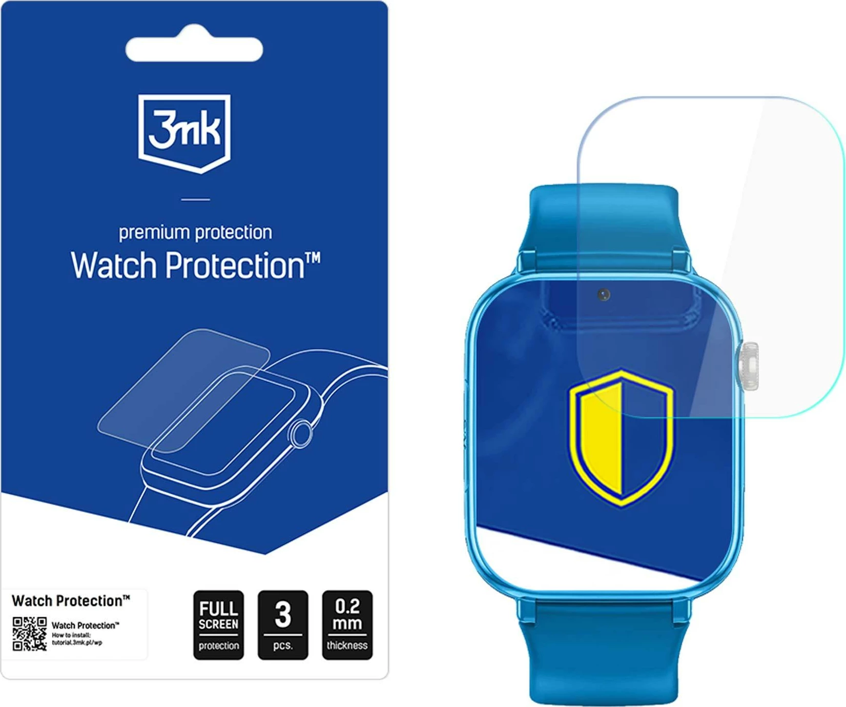 Film mbrojtës për smartwatch 3mk Protection për Maxcom FW59, Transparent