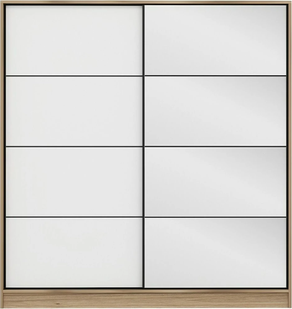 Dollap Skye Decor, dore dhe i bardhë, 3169