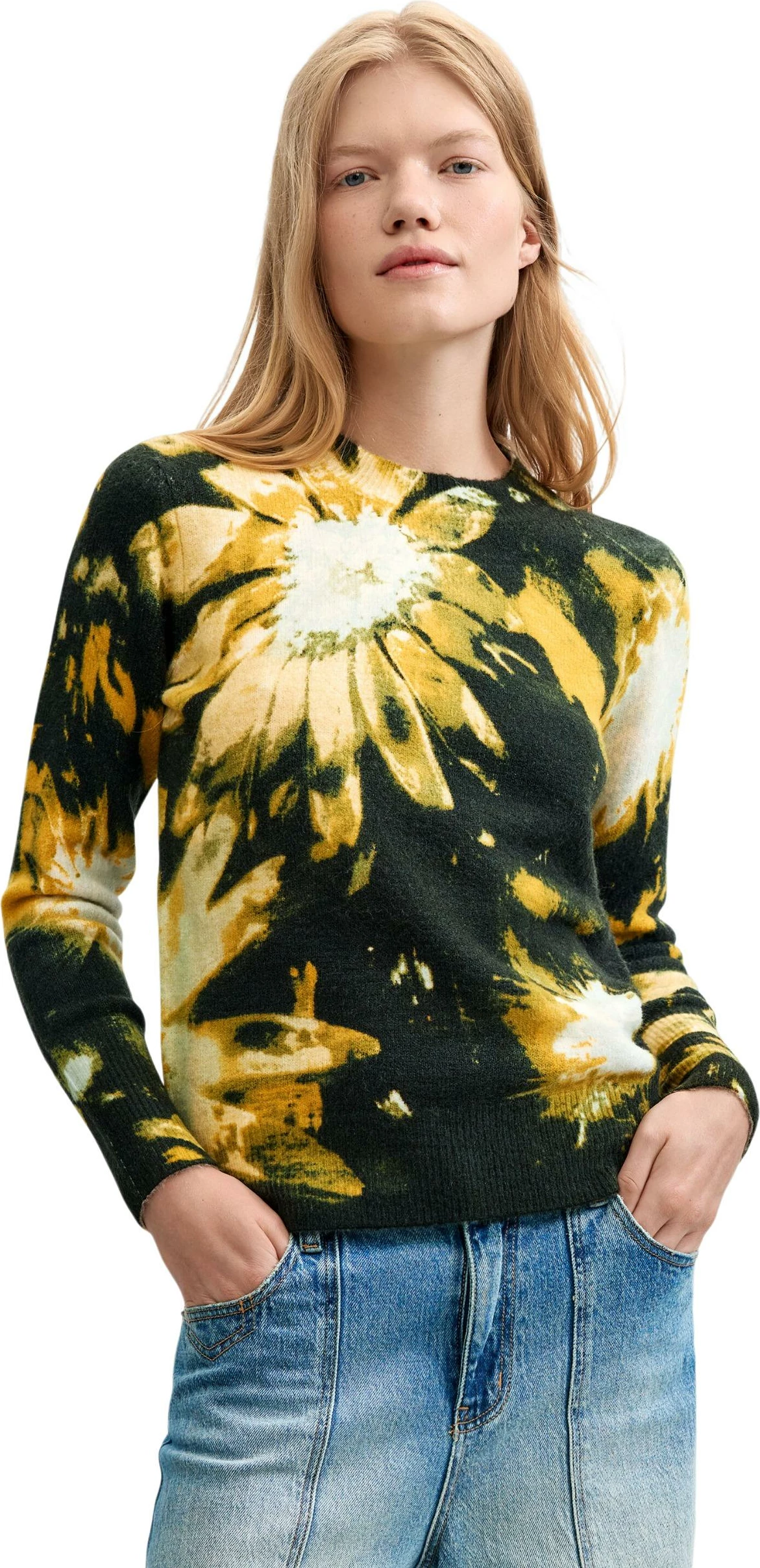 Xhemper për femra Desigual 26WWJF40, i zi