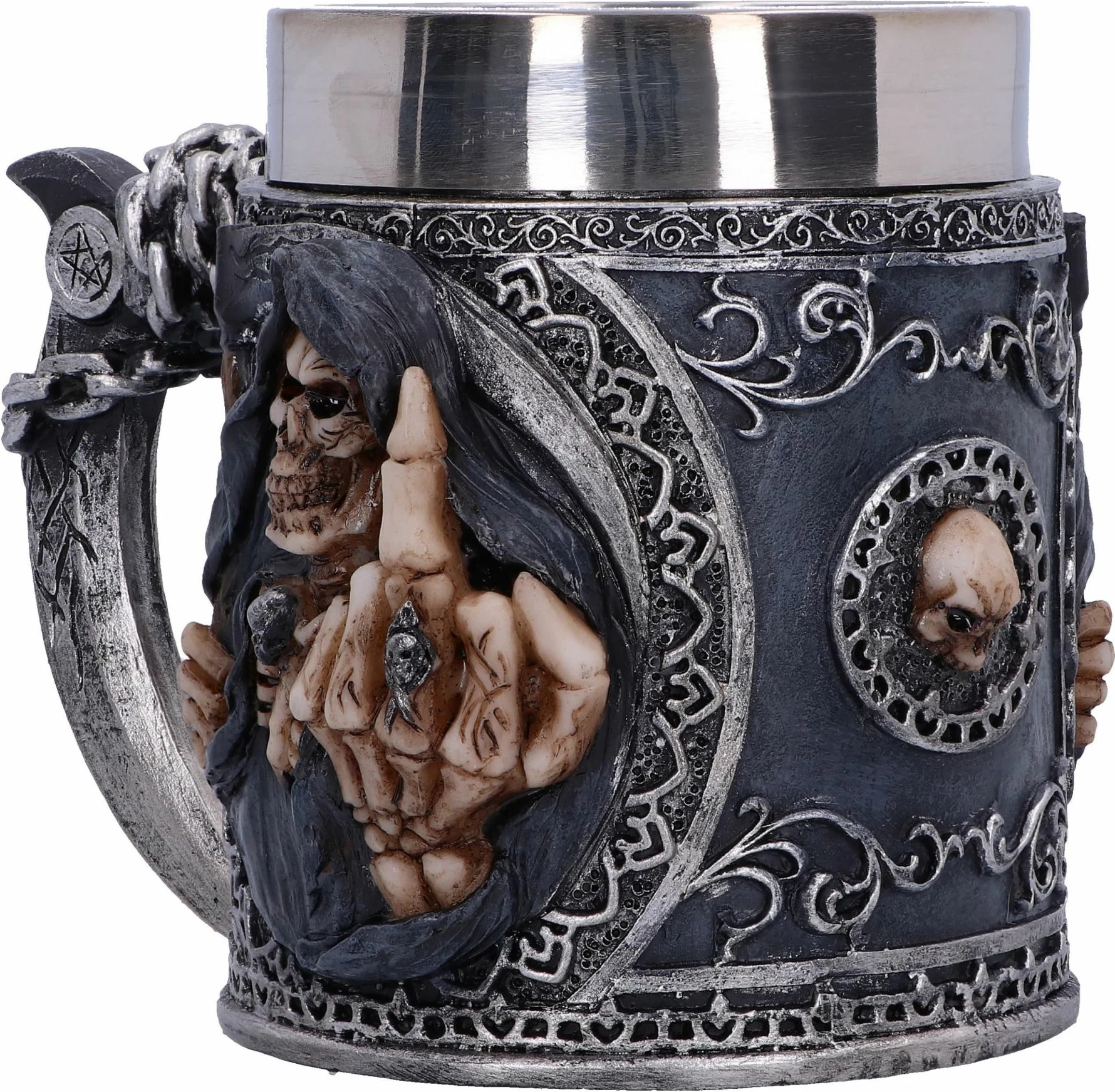 Mug koleksionist NEMESIS NOW Curse, rezinë, i pikturuar me dorë, insert inox