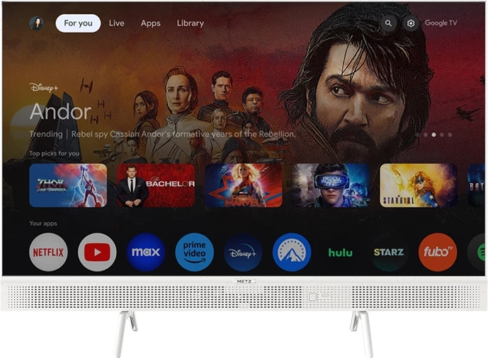 Televizor METZ 32MTE7000Z, 32", LED, HD Ready, Google TV, Bardhë