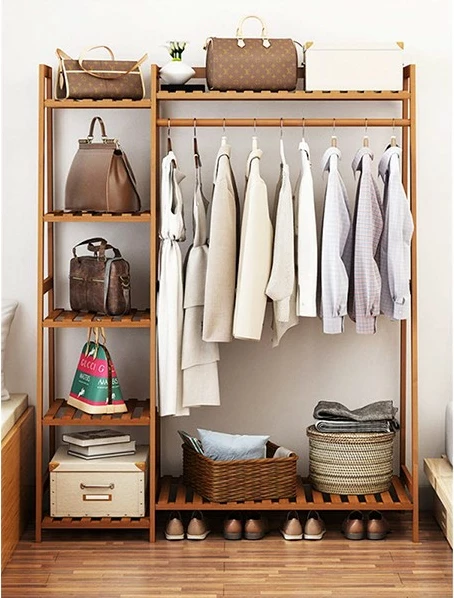 Raft organizues druri Nextdeco, 1 shufër, 7 rafte, H140x40x130cm