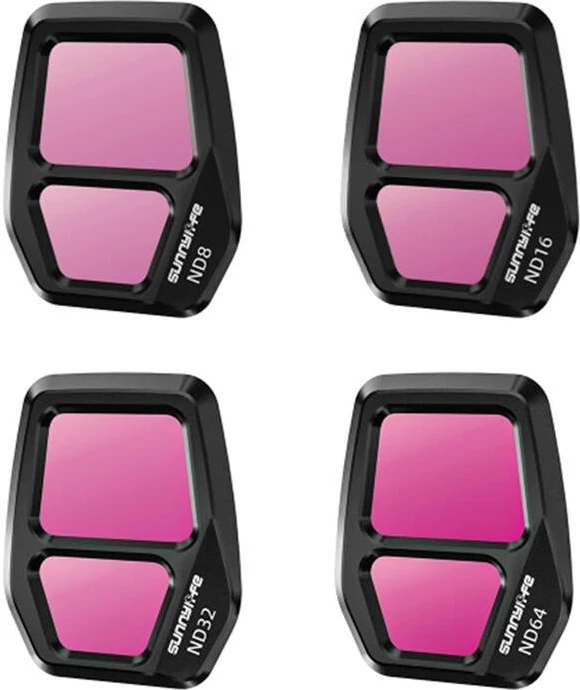 Set filtra ND për dron Sunnylife A3S-FI926, për AIR 3S, 4 copë ND8+ND16+ND32+ND64