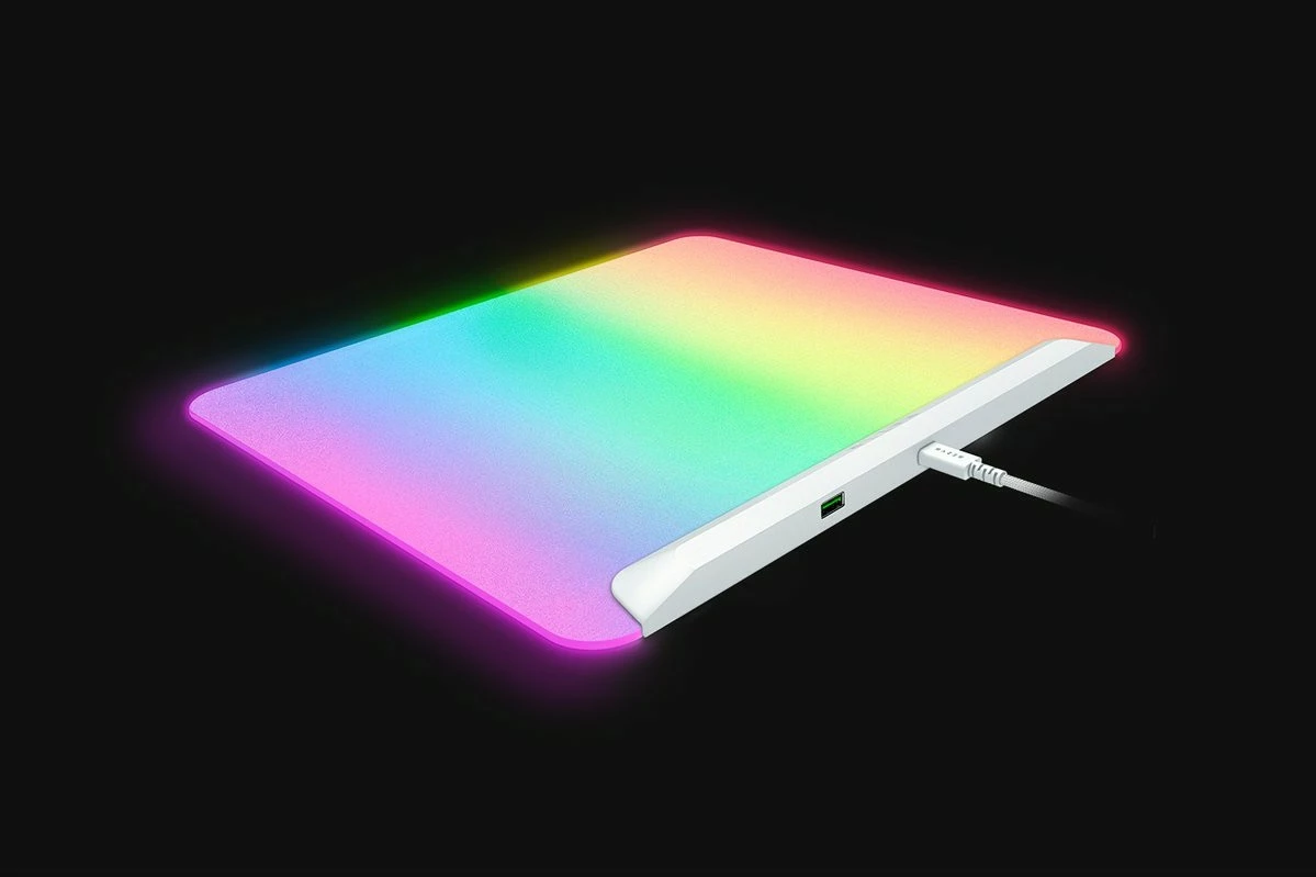 Mauspad Razer Firefly V2 Pro, RGB, 1x USB, i bardhë