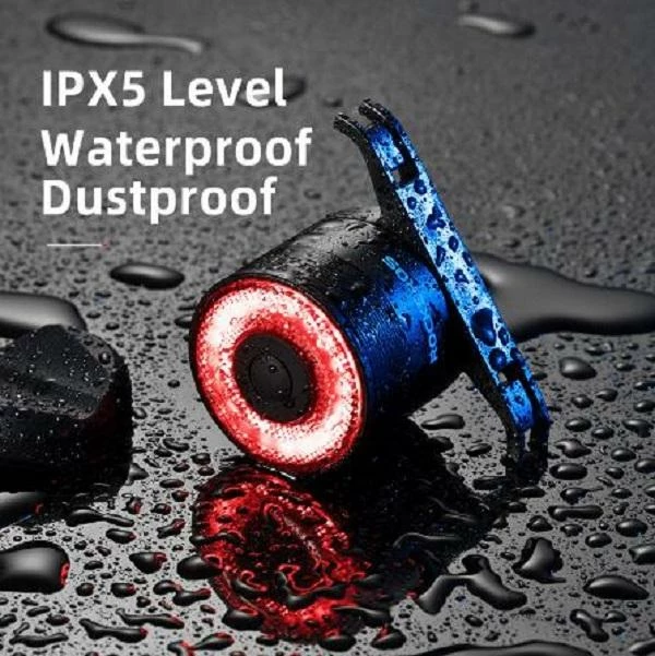 Dritë e pasme biçiklete Rockbros Q3 me sistem të mençur ndalese, e zezë