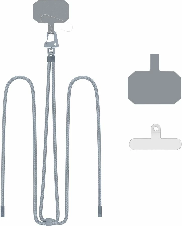 Rrip crossbody për celular Tech-Protect C5S, i rregullueshëm, Gri