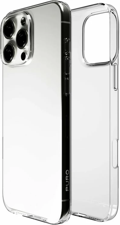 Kuti silikoni për iPhone 16 Pro Max Puro 03 Nude, transparente