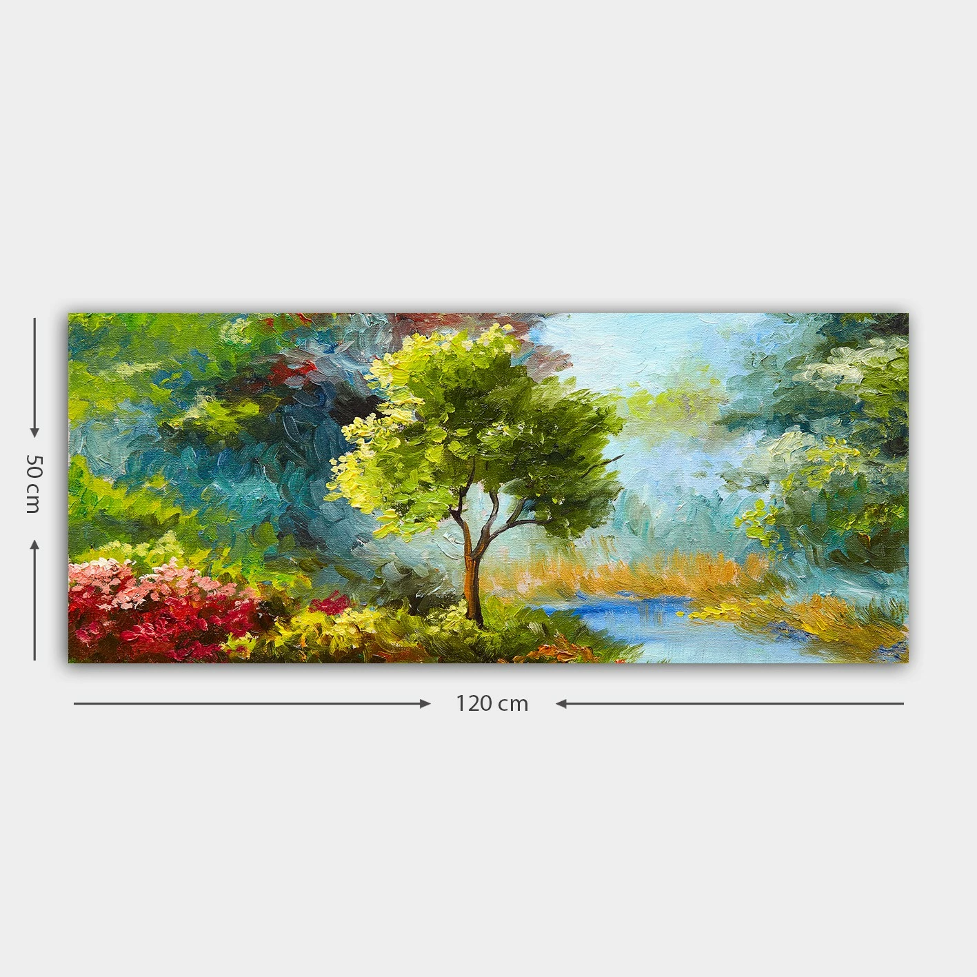 Pikturë dekorative në kanavacë, shumëngjyrëshe, YTY539260618_50120, 50x120cm