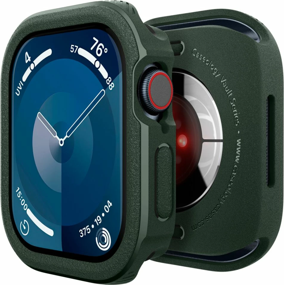 Mbështjellës Spigen Caseology Vault për Apple Watch Series 10 46mm, TPU mbrojtës, i gjelbër, 1 copë