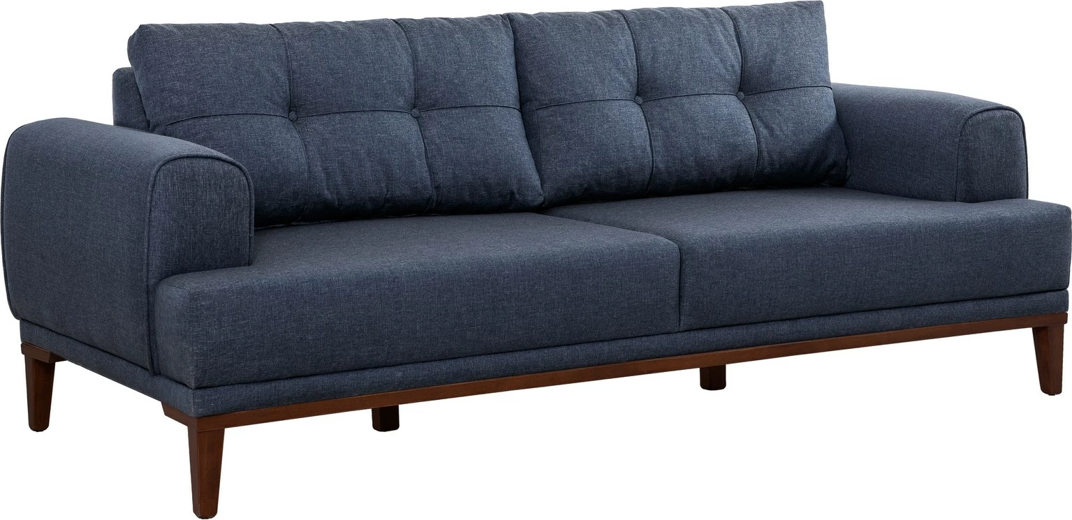 Set divanësh Atelier del Sofa, Vina, ngjyrë kaltër e errët, dru arre
