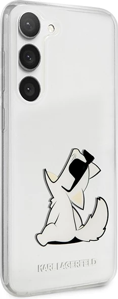 Mbështjellës Karl Lagerfeld Choupette Fun për Samsung Galaxy S23+, Transparent