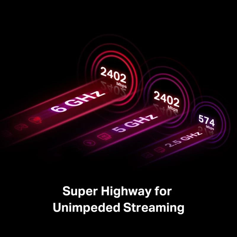 Adapter Wi‑Fi PCIe, TP-Link Archer TXE72E, me antena të jashtme, e zezë