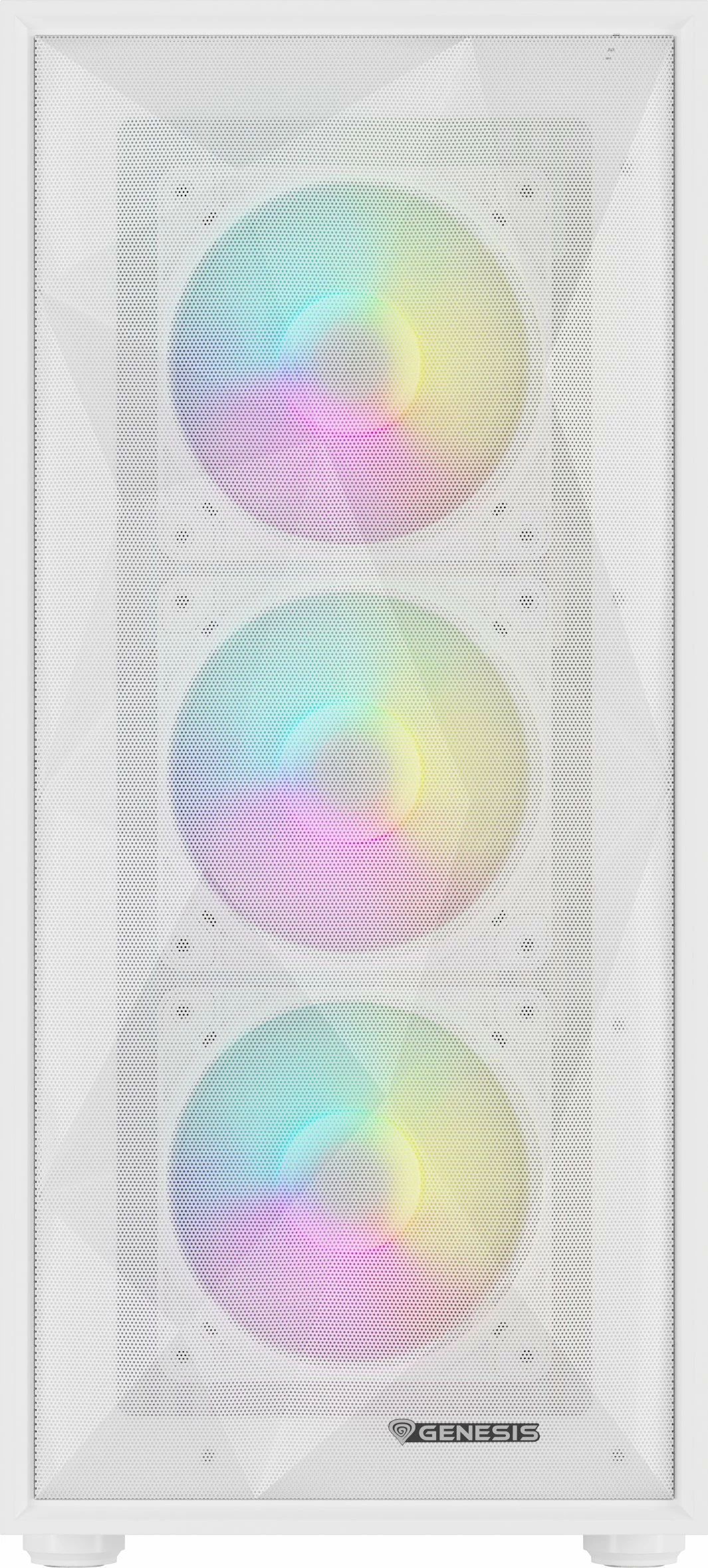 Kasë GENESIS Diaxid 605 ARGB (NPC-2173) Midi Tower ATX/microATX/Mini-ITX USB-C, e bardhë