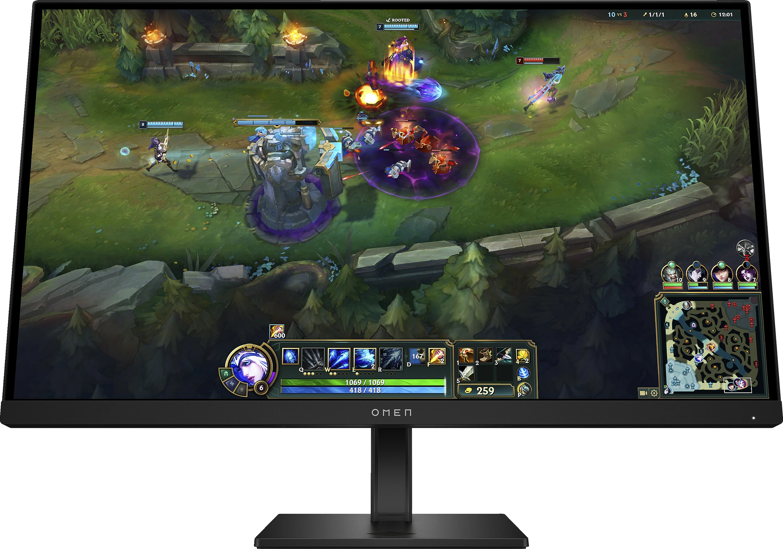 Monitor HP OMEN AV4K1E9#ABB, 27", Full HD, 1 ms, FreeSync, zi