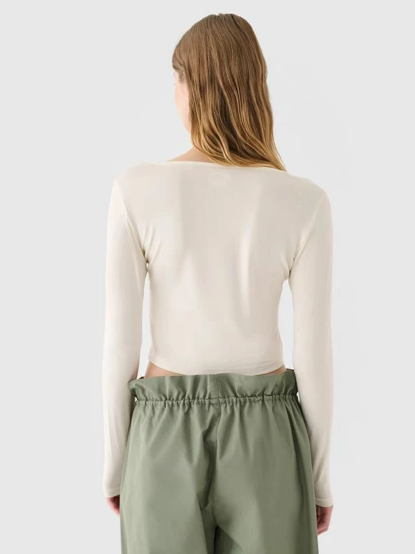 Maicë me mëngë të gjata slim 4f për femra [Madhësia: M]