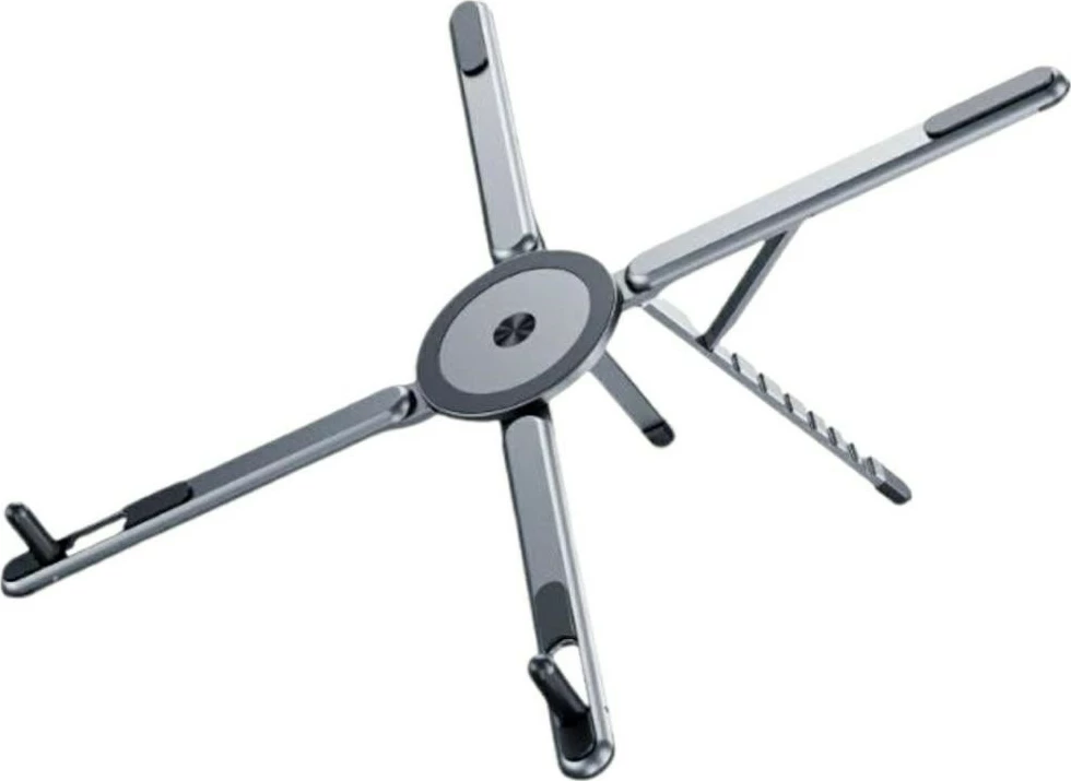 Mbajtës për laptop/tablet/celular, 4smarts 4SM000036, kompatibil me MagSafe, alumini, kënd i rregullueshëm, gri