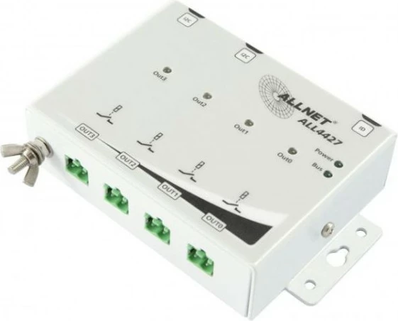 Relais switch ALLNET ALL4427, 250 V, 10 A, Bardhë