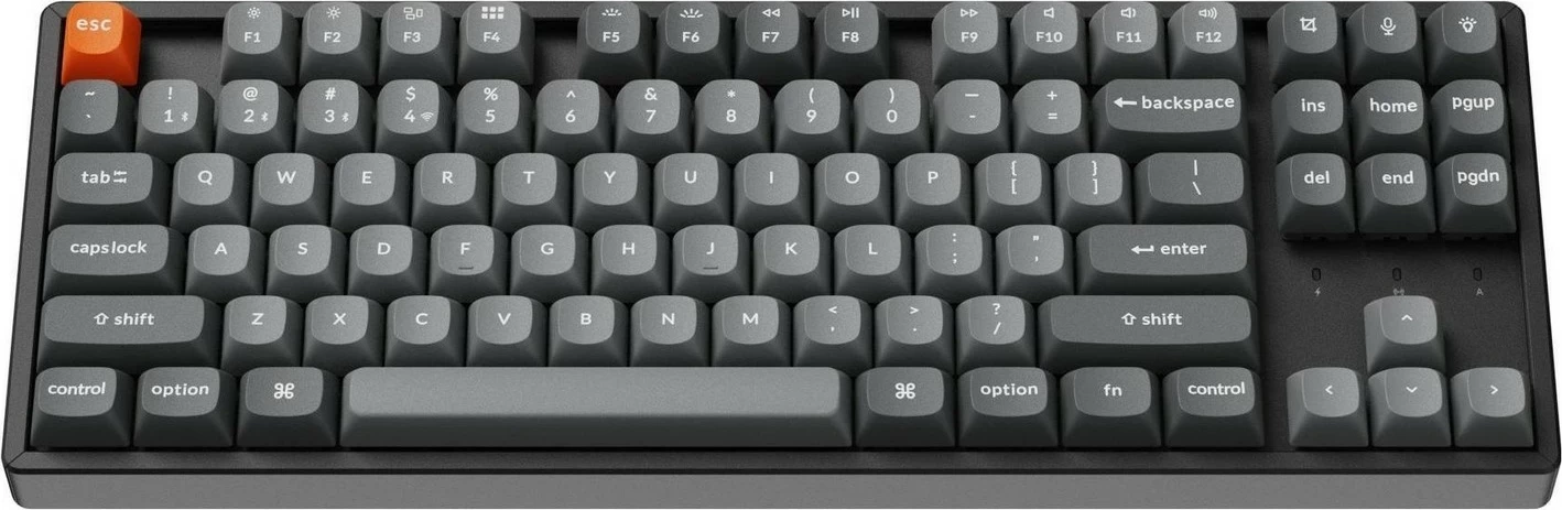 Tastierë mekanike Keychron K8M-H1, 80% TKL, Super Red Switch, RGB, Hot-Swap, ngjyrë e zezë