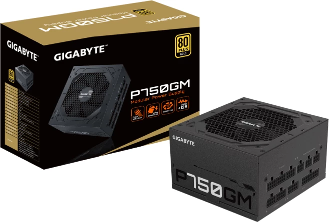Furnizues rryme modular GIGABYTE P750GM 750W 80 Plus Gold, i zi