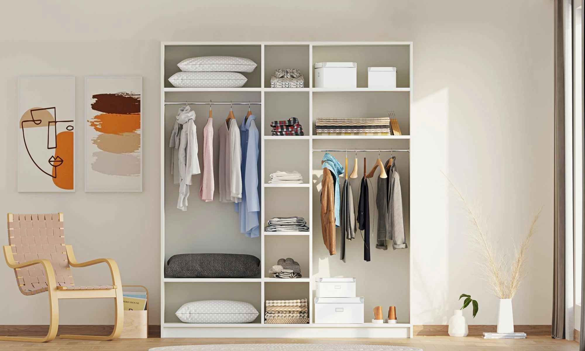 Dollap Skye Decor, ngjyrë e bardhë mat, Rb-185-05