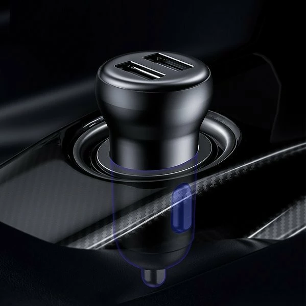 Transmetues FM me Bluetooth dhe karikues Baseus S-16, i zi