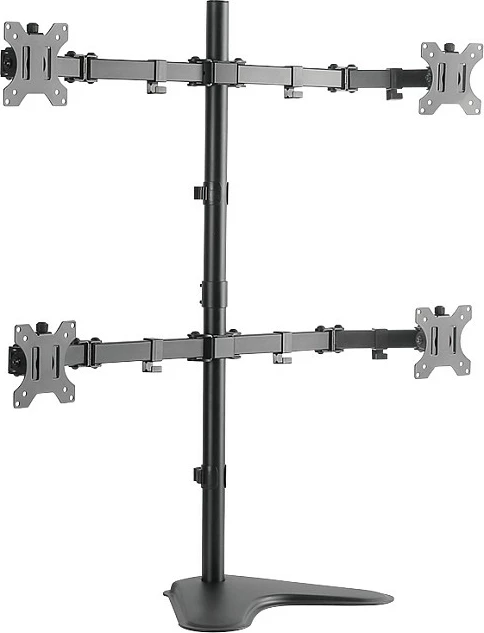 Mbajtëse për 4 monitorë LogiLink, 13"-32", çelik, krah 399 mm, e zezë