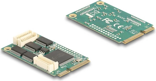 Kartë zgjerimi DeLOCK 95278 Mini PCIe në 4x RS-232 (DB9), e brendshme, e gjelbër