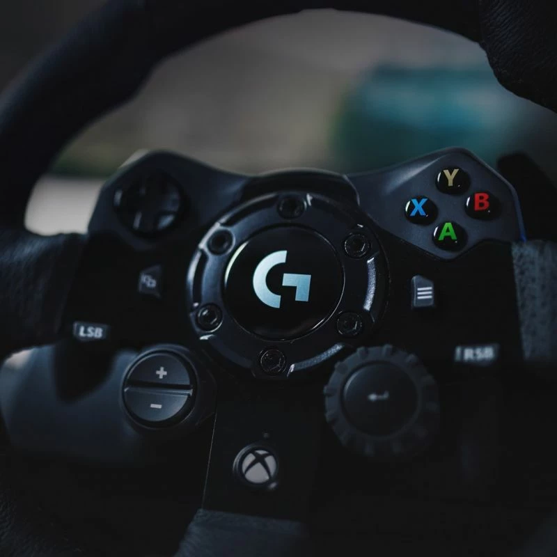 Timon lojrash Logitech për Xbox/PC, i zi
