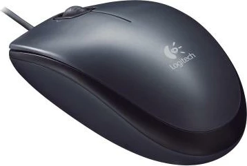 Maus Logitech M90 (910-001793) USB 2.0 me rrotë skroll, i zi